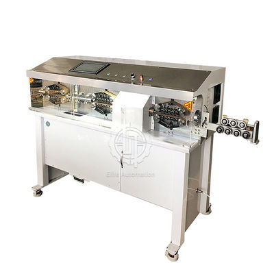 100pcs / H PLC เครื่องปอกสายเคเบิลอัตโนมัติขนาดใหญ่พร้อมใบมีดโรตารี่