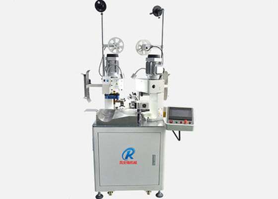 คุณภาพสูงอัตโนมัติคู่ปลายสายตัดปอกเทอร์มินัลกด Crimping Machine