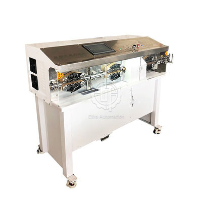 100pcs / H PLC เครื่องปอกสายเคเบิลอัตโนมัติขนาดใหญ่พร้อมใบมีดโรตารี่