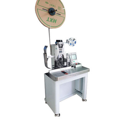 เครื่องปอกสายไฟและเครื่องจีบสายเคเบิลพร้อมหน้าจอสีและมอเตอร์เซอร์โว PLC