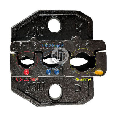 ขั้วต่อขนาดเล็ก Crimper ลวดลม 0.25-6.0mm2 ช่วงการจีบ