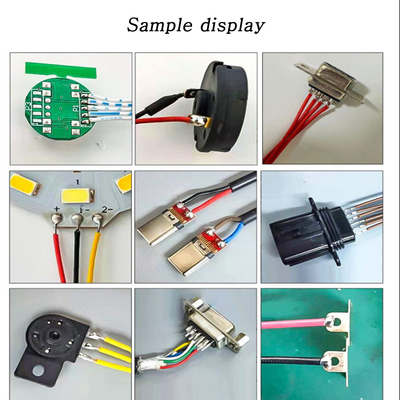 กึ่งอัตโนมัติ ประสาน จุดเชื่อมสาย PCB Board หลอดไฟ LED เครื่องยนต์ สวิตช์ DB9 Airline Plug