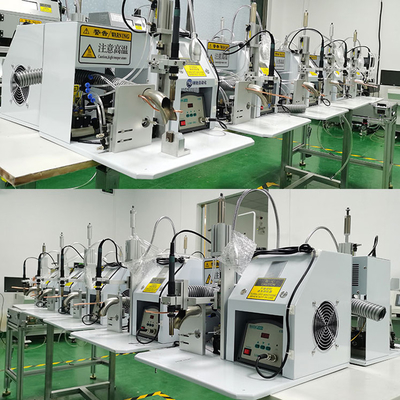 PLC Control Semi Automatic Spot Welder สำหรับบอร์ด PCB / DB9 Airline Plug